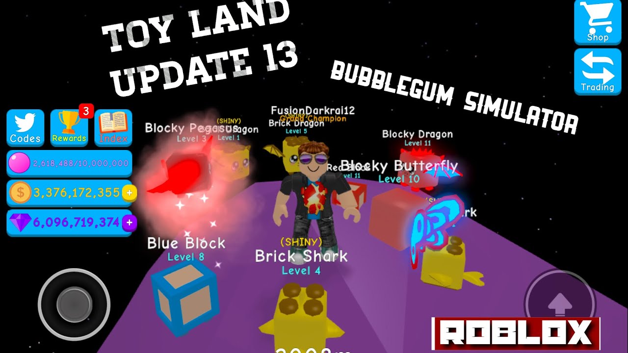 UPDATE 13 Toy Land (ROBLOX Bubblegum Simulator) PT 1