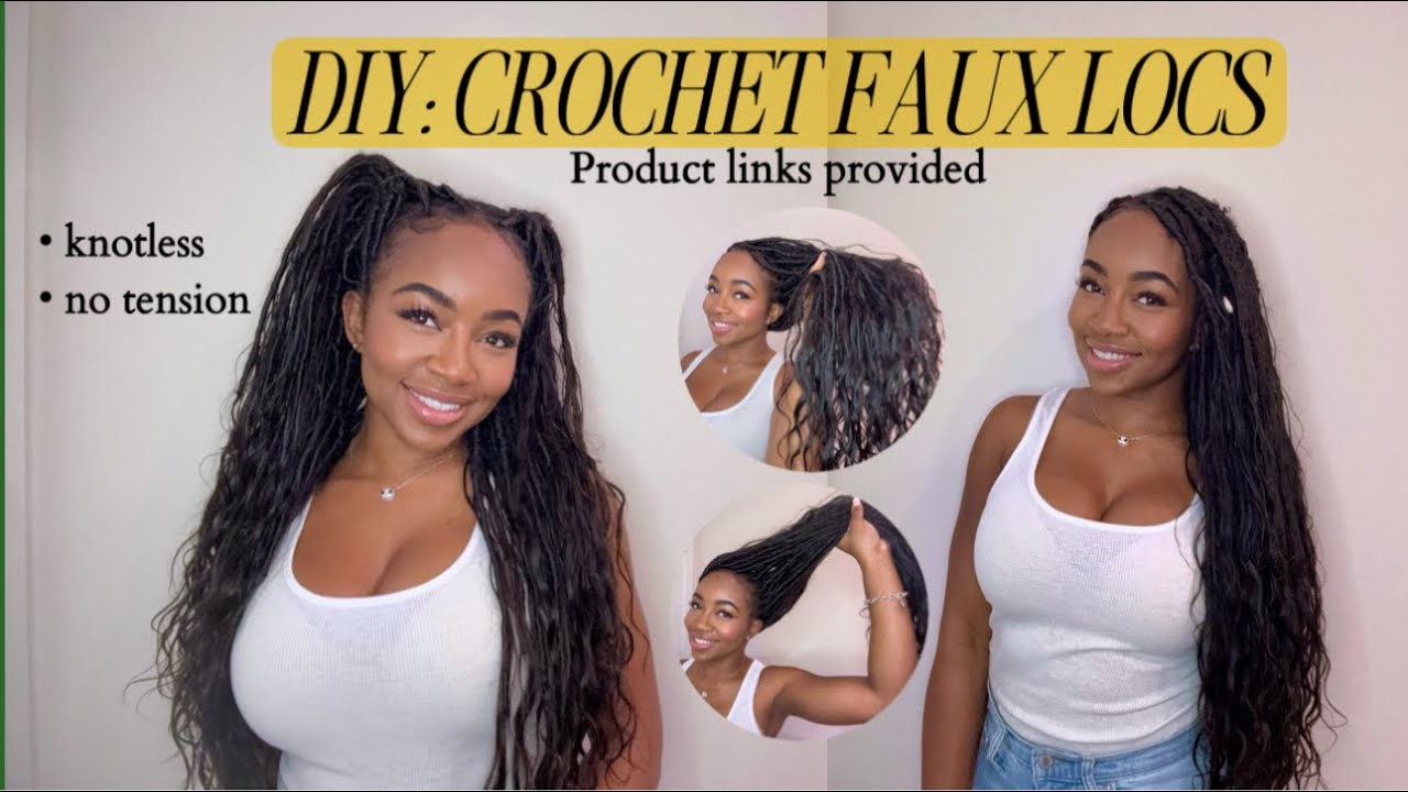 How To: Boho Faux Locs, Crochet Method for beginners