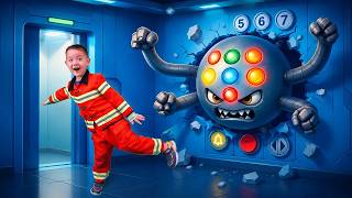 🔴LIVE | Elevator Safety Rules for Kids 🚨 | Plushie Adventure with Papa Joel & Little Fireman