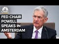 Fed chair jerome powell speaks to the foreign bankers association in amsterdam  5142024