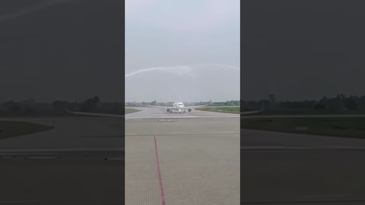 Sialkot | Abu Dhabi Airline welcome with water 💦 Tank 