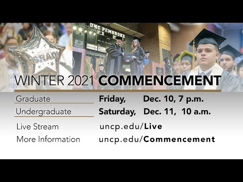 UNC Pembroke Graduate Commencement - Winter 2021