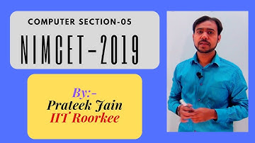NIMCET - 2019 Paper Solution (PART - 5) | Computer section