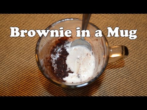 Make A Delicious Brownie In A Mug Easy Microwave Cooking-11-08-2015