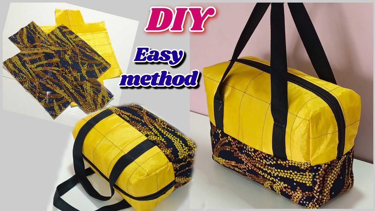 कम कपड़े से हैंडबैग बनाने का तरीका/How to make easy handbag at home.Make a handbag with less fabric.