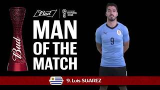 Luis SUAREZ (Uruguay) - Man of the Match - MATCH 33