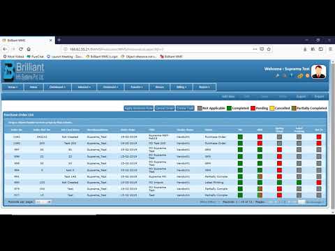 How To Make GRN (GOODS RECEIPT NOTE) - video from Brilliant WMS
