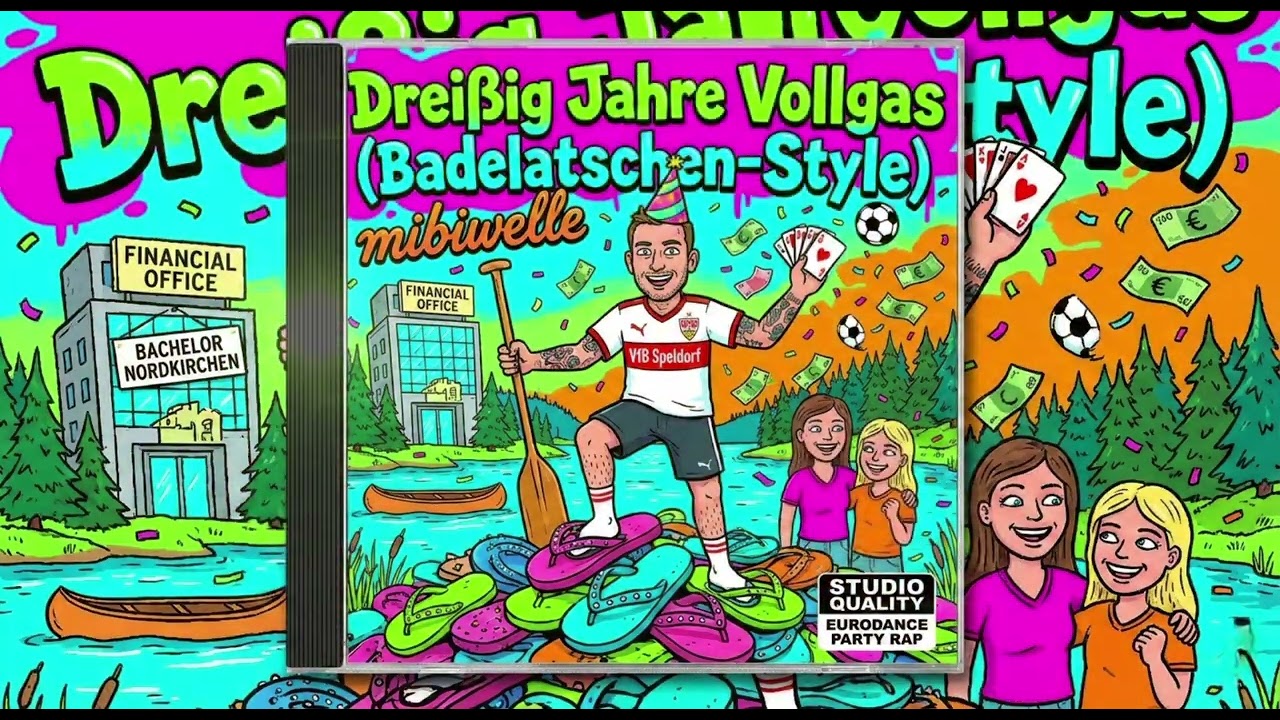 Dreißig Jahre Vollgas Badelatschen Style  #geburtstag #geburtstagslied #happybirthday
