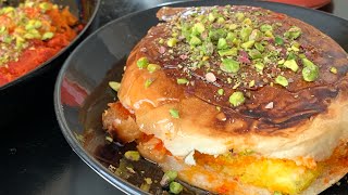 kunafeh | knafeh |  نابلسية ( كعكة الكنافة النابلسية )