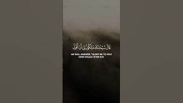 سورة المائدة - الآية 116 | همسات الإيمان  #whispersoffaithchannel #همسات_الإيمان #quran #قرآن