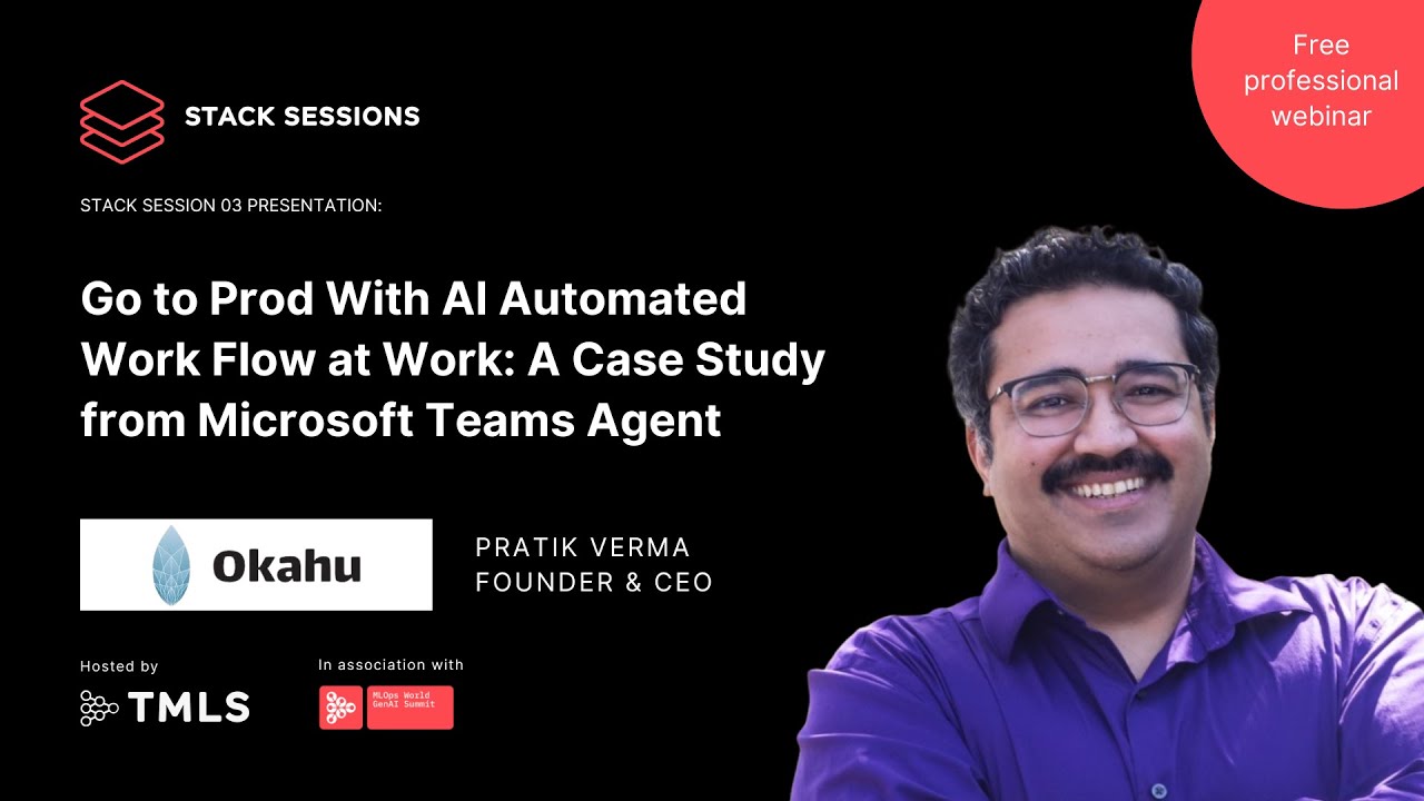 Go to Prod With AI Automated Workflow at Work | Pratik Verma, Okahu.ai