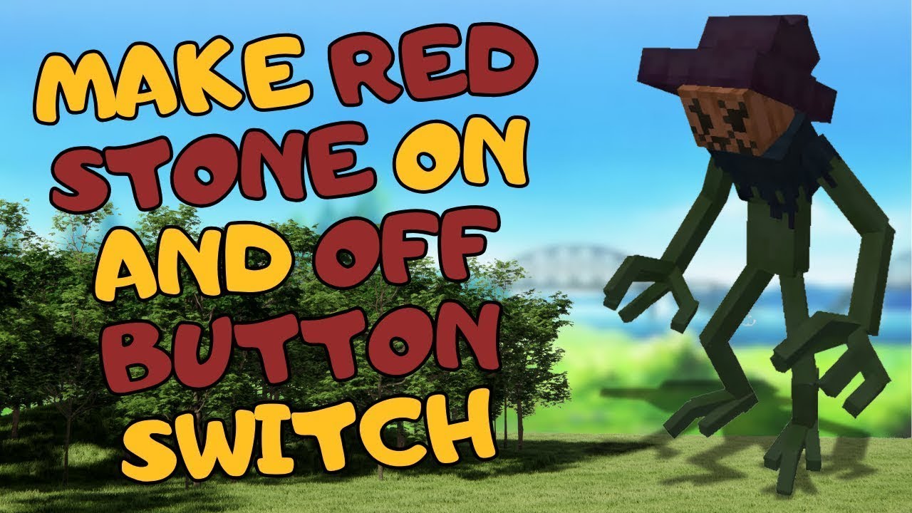 How to Make Redstone On and Off Button Switch in Minecraft | Minecraft Tutorial (2025)
