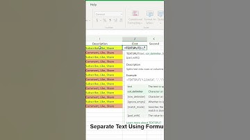 Seperate Text using Text Split Function in MS Excel 365 | #excel