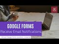 [Google Forms #3] How to Receive Email Notifications | 구글 폼 새 응답 이메일로 알림 받는 법