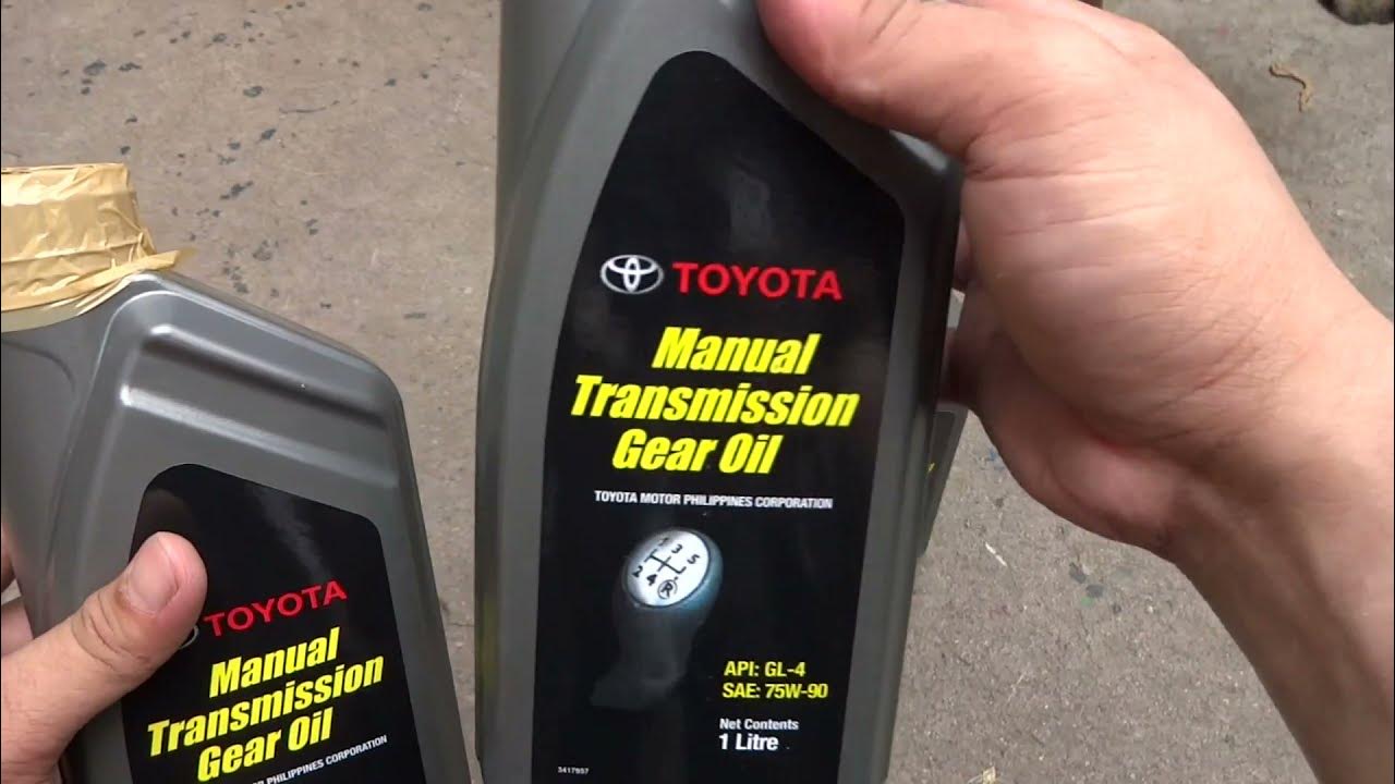 TOYOTA Manual Transmission Gear Oil 75w90 GL4 YouTube