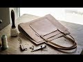 DIY Leather Tote Bag with FREE PATTERN (pt. 1)