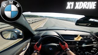 BMW X1 Xdrive 200HP TOP SPEED DRIVE ON GERMAN AUTOBAHN