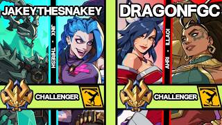 2XKO ▰ JAKEYTHESNAKEY (Jinx-Thresh) vs DRAGONFGC (Ahri-Illaoi) ▰ 2XKO Pro Replays