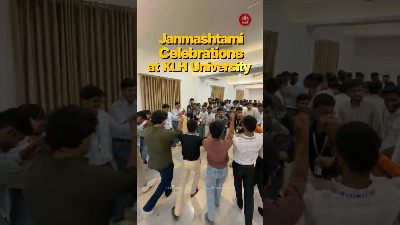 Sri Krishna Janmashtami Celebrations at KLH University #krishna #janmashtami #iskcon #iskconattapur