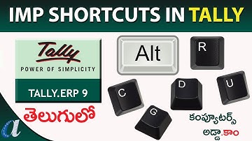 Most Important Shortcuts in Tally in Telugu || www/.computersadda.com
