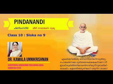 Pindanandi Class 10 : Sloka no 9