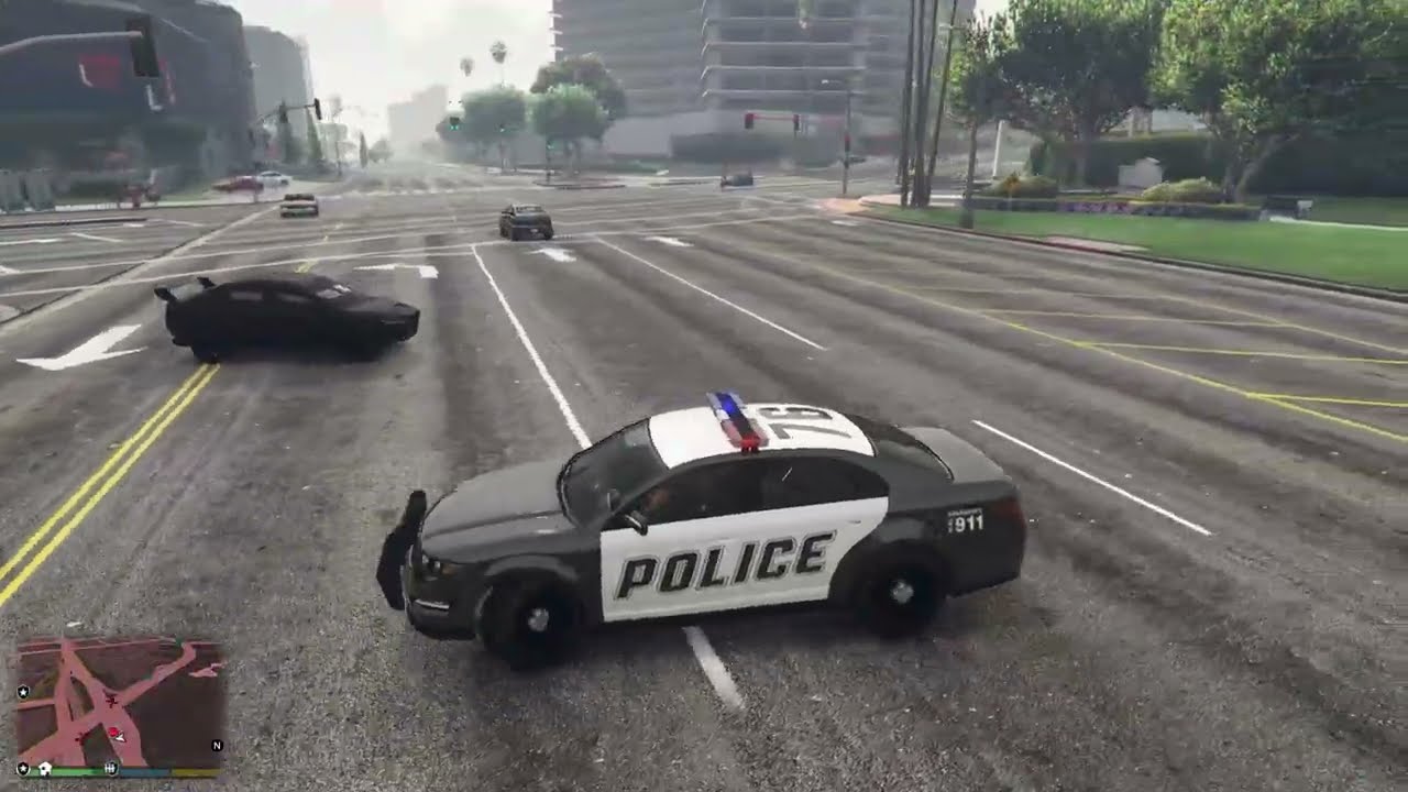 GTA5 police mod yine aksiyon 😎LSPDFR#