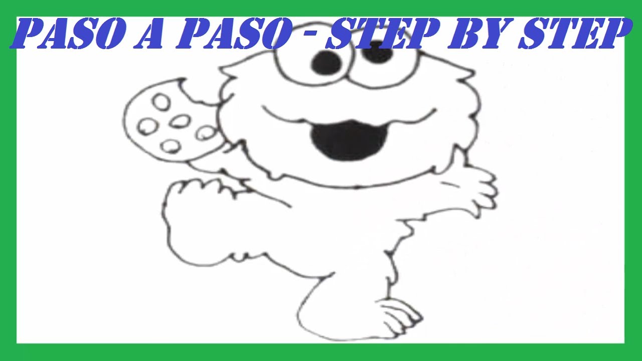 Como dibujar al Monstruo Come Galletas Bebé l How to draw the Cookie  Monster Baby - thptnganamst.edu.vn