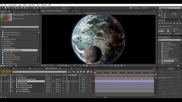 Animated Planet in After Effects: 08 adding lightning and audio