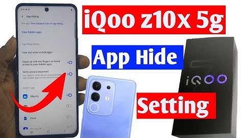 Iqoo z10x 5g app hide setting/how to hide apps setting in iqoo z10x/App छुपाए