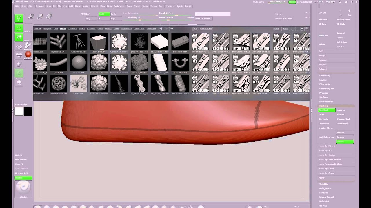zbrush insert mesh