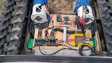 Gardenbot ODrive testdrive with crash