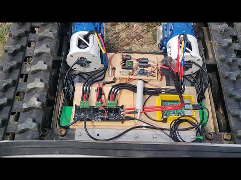 Gardenbot ODrive testdrive with crash