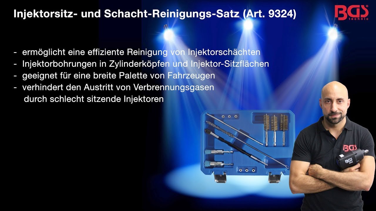 Einspritzdüsen Dichtsitz Reiniger 14-tlg Injektor-Sitz Schacht Reinigung 