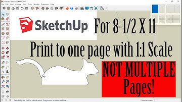From Sketchup To Photoshop: How to Print 1:1 Scale On One 8.5 X 11 Page. Not Multiple Pages