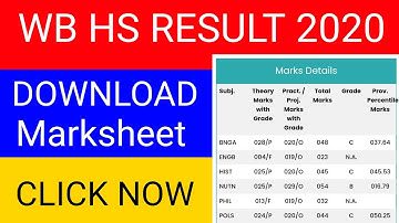 DOWNLOAD WB HS MARKSHEET 2020 | CONTACT YOUR INFORMATION MARKSHEET | contact your institution result