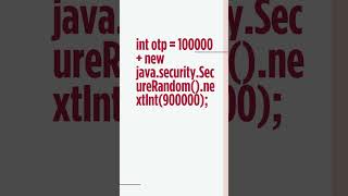 "STOP Writing Long Code! This OTP One-Liner Is INSANE 😱🔥"#java#codingshorts#coding#education