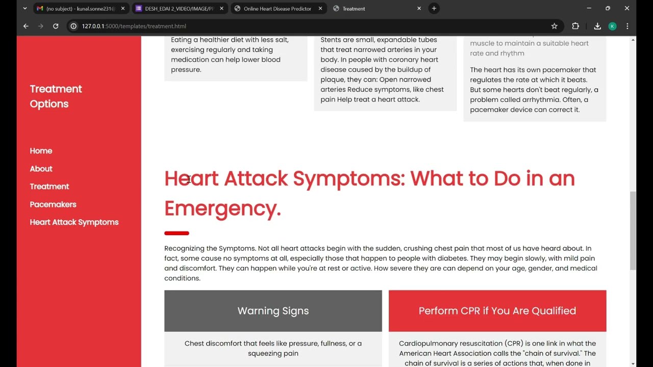 Machine Learning based Heart Disease detection model