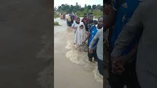 Maji Yajaa Kwenye Barabara Hatari Watu Wavushwa  shorts viral comedy  toyoraljanahtv