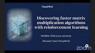 Discovering faster matrix multiplication algorithms with reinforcement learning (Hussein Fawzi)
