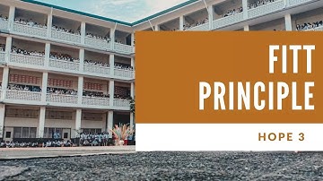 HOPE 3 | MODULE 3 | FITT PRINCIPLE