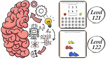 Brain Test : Level 121 , 122 – How to Solve? (Walkthrough)