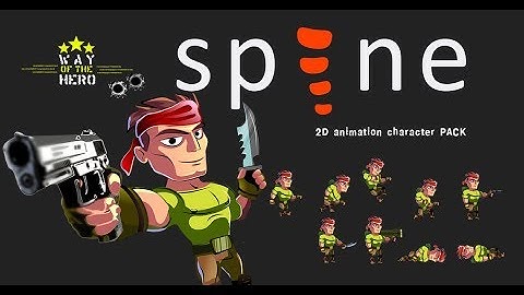 Asset 2D Run & Gun anim Character Pack v2 - Spine2D