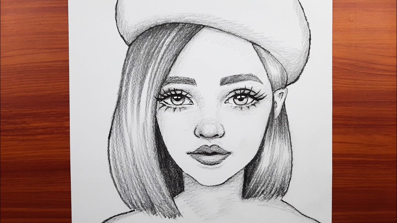 Kolay Güzel Kız Çizimi, Adım Adım Güzel Bir Kız Resmi Nasıl Çizilir