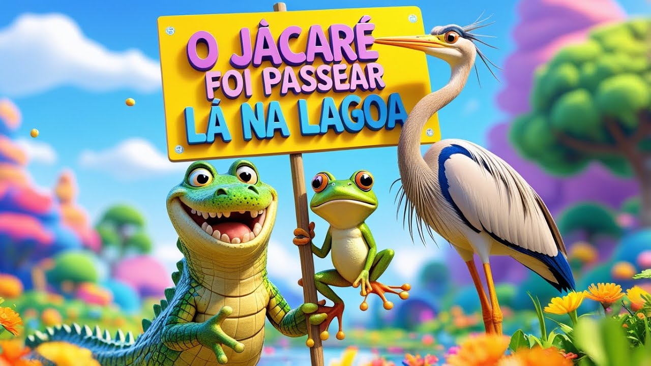 O Jacaré foi passear lá na lagoa - Música infantil - YouTube