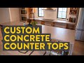 Custom Concrete Counter Tops | Precast Waterfall Kitchen Counters (How They&#39;re Made)