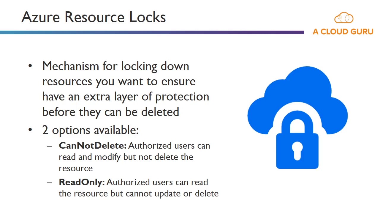 Azure Locks Examples – Azure Resource Manager overview – GOFWLU