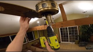 Changing the Ceiling Fan in the Living Room 8/2022