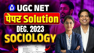 UGC NET Sociology DEC. 2023 | Complete Paper Discussion & Solution | Part - 02