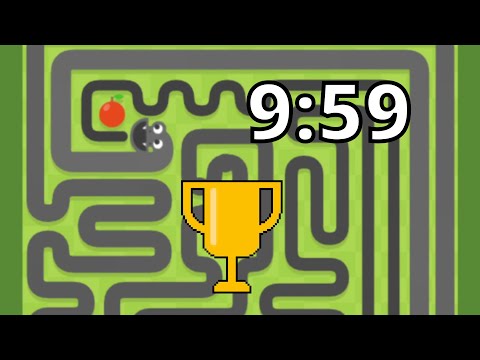 I Beat Google Snake On The Small Map 