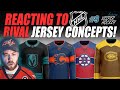 Reacting to RIVAL NHL Jersey Concepts! Ft @Vesper Hockey